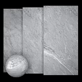 Gray Marble Wall Components Featuring Textured Surface And Round Stone Ball