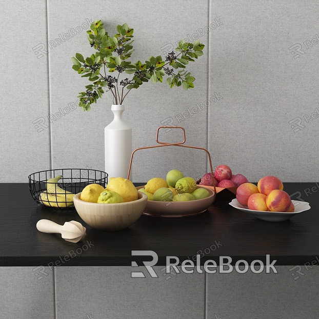 Modern fruit one table fruit super realistic fruit model