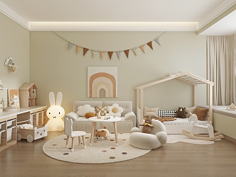 Modern Children's Room 3d model