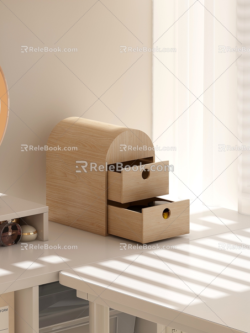 Solid Wood Storage Cabinet model