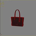 Black Leather Handbag with Stylish Tote Handles Metallic Lock and Side Zippers