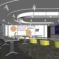 Modern Classroom Multimedia Classroom 3d model