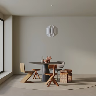 Modern table combination 3d model