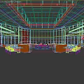 Modern Restaurant Interior Featuring Large Tree Living Plant Walls With Dining Tables