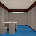 Spacious Conference Room With Wooden Panel Walls Large Table Black Chairs And Big Screen