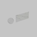 Marble Decorative Components With White Veined Surfaces And Sphere Design