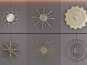 Light Luxury Wall Decoration Pendant Three-dimensional Painting 3d model