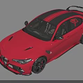 Red High Performance Sports Car With Aggressive Styling And Black Alloy Wheels