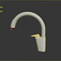 Stainless Steel Modern Curved Spout Kitchen Faucet With Single Handle And Sleek Design