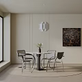 Modern table combination 3d model