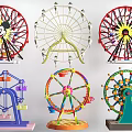 Colorful Ferris Wheels With Various Designs And Styles For Amusement Equipment