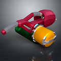 3D Modeled Colorful Computer Accessory With Red Green And Yellow Design