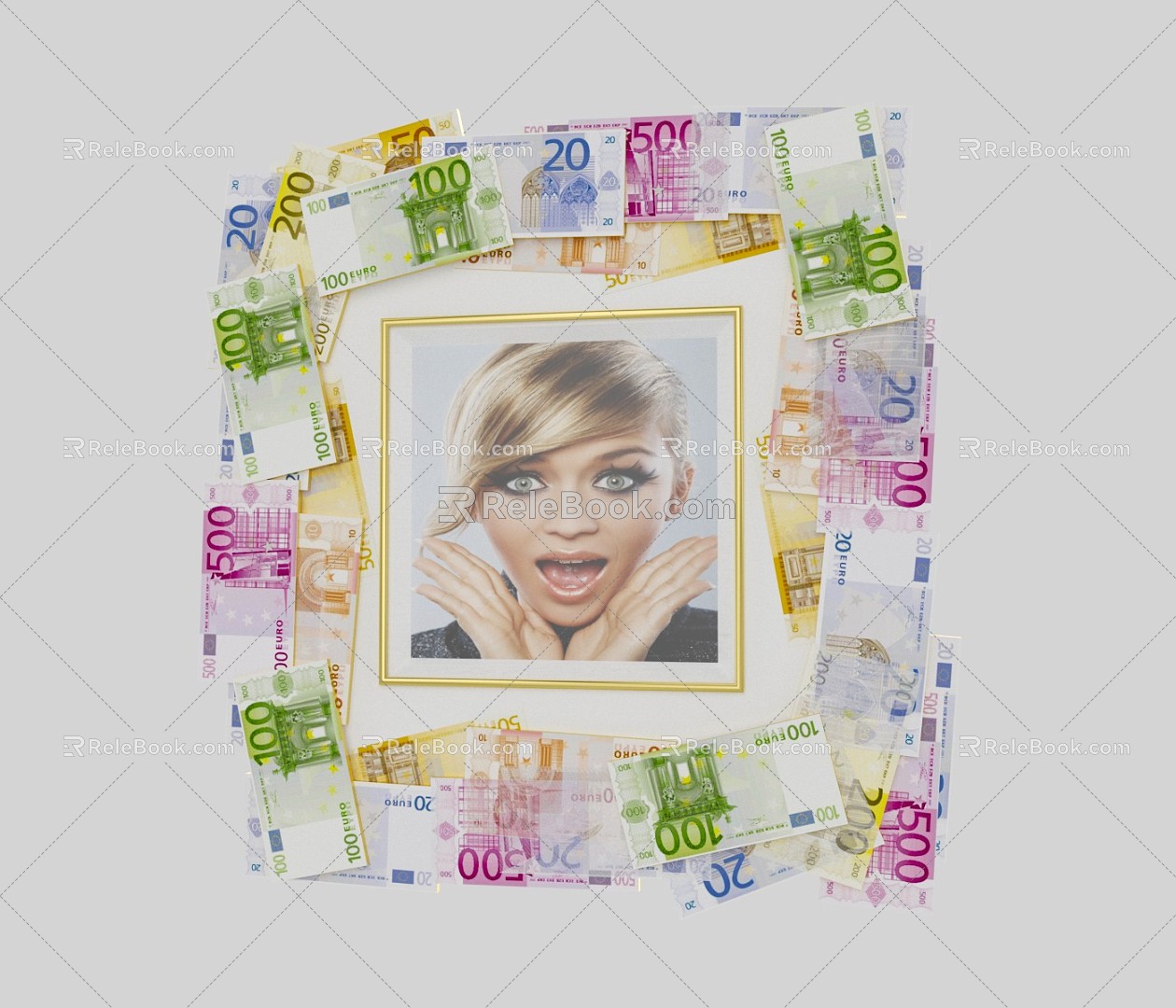 Modern Photo Frame 3d model