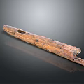 Handcrafted Wooden And Stone Material With Natural Texture And Holes Detail