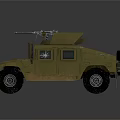 Military Olive Green Tank With Mounted Weapon Armored Body Windows And Heavy Duty Wheels