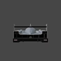 Silver Prototype Racing Car With Streamlined Body Rear Wing And Sporty Design