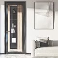Modern Hinged Doors In Various Styles For Living Room Interior Design 3d model