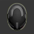 Modern Futuristic Tech Inspired Black Gray Red Shiny Reflective Sleek Design Helmet