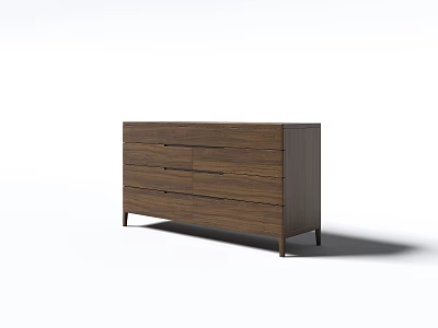 Modern Wooden Console Cabinet And Side Cabinet With Drawers For Storage Space 3d model