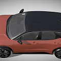 Orange Modern SUV Featuring Black Roof Sleek Exterior And Alloy Wheels