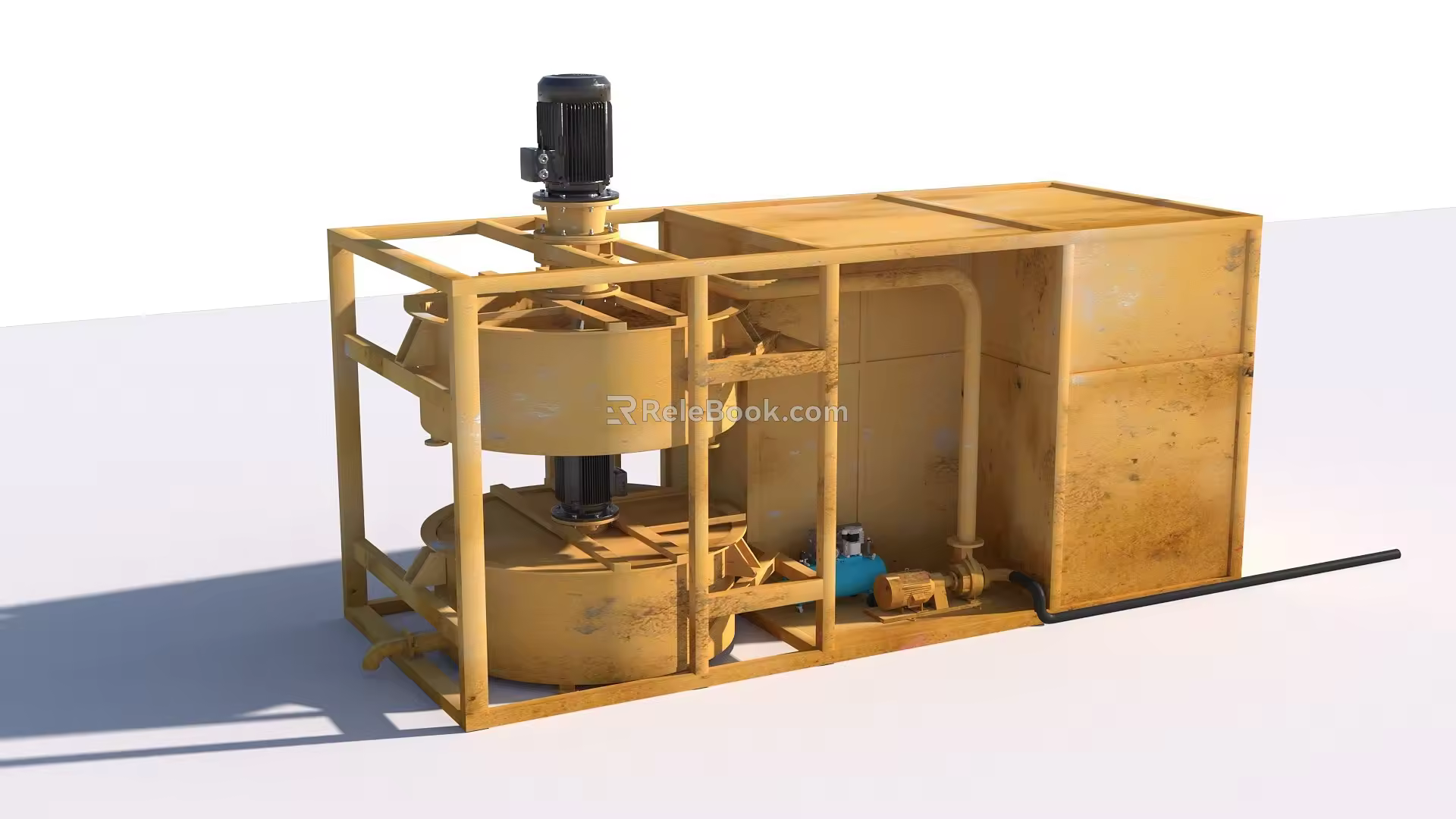 Fully automatic cement mixing and pulping station 3d model