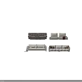 Modern Fabric Sofa Set With Soft Cushions And Various Stylish Living Room Designs