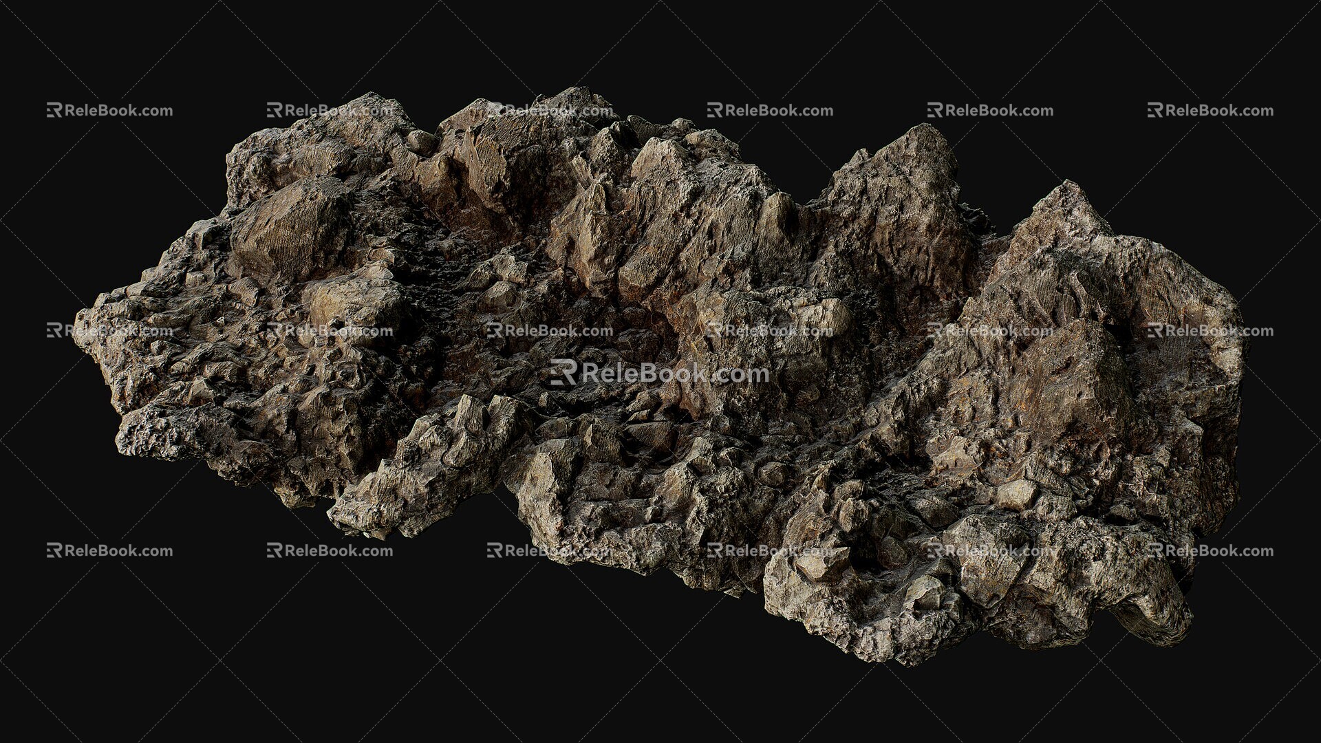 Mountain Mountains Terrain Stone Land Seaside 3d model