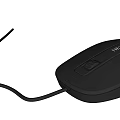 Durable Black Wired Computer Mouse With Ergonomic Design For Office Work