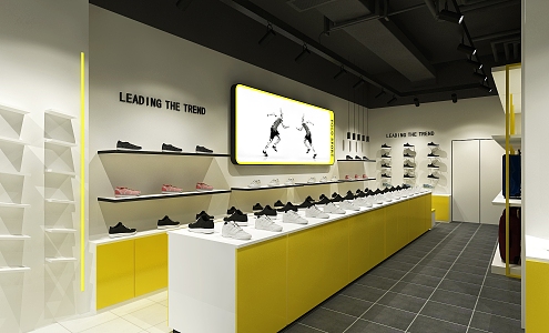 Modern Shoe Store Shoe Store 3d model