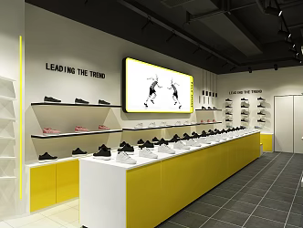 Modern Shoe Store Shoe Store 3d model