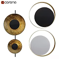 Modern Circular Wall Lamps With Gold Black White Finishes And Contemporary Design