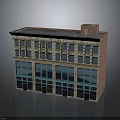 Vintage Commercial Building With Red Brick Exterior Multiple Windows And Storefront