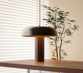 Table Lamp Venetian Blinds Bonsai 3d model