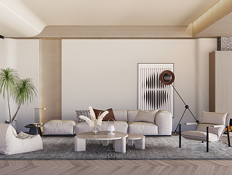 modern living room 3d model