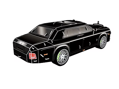 Rolls-Royce Stereo Puzzle Car 3d model
