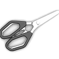 Black Handle Stainless Steel Scissors Ideal for Office and Home Tasks