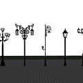 Outdoor Decorative Street Lamps Of Various Styles For Garden Landscape Lighting
