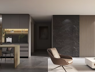 Living room kitchen cabinet 3d model