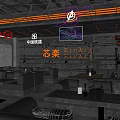 Modern Bar Interior With Stylish Lighting Seating Area And Bar Counter