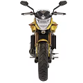 Yellow And Black Sport Motorcycle With Sleek Design