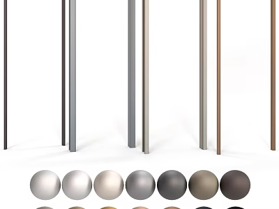 Swing Door Design With Multiple Color Options For Modern Home Interior 3d model
