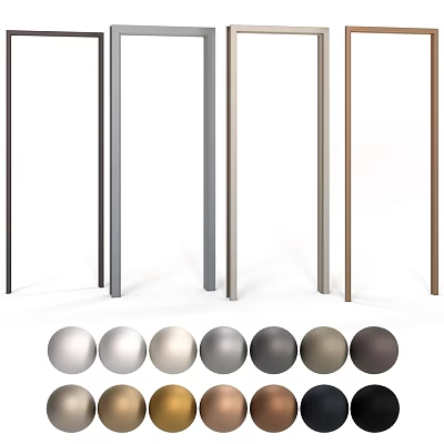 Swing Door Design With Multiple Color Options For Modern Home Interior 3d model