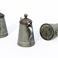 Vintage Metal Daily Electrical Appliances Set With Classic Design For Home Use