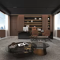Modern Simple Style Office Modern Style Office 3d model