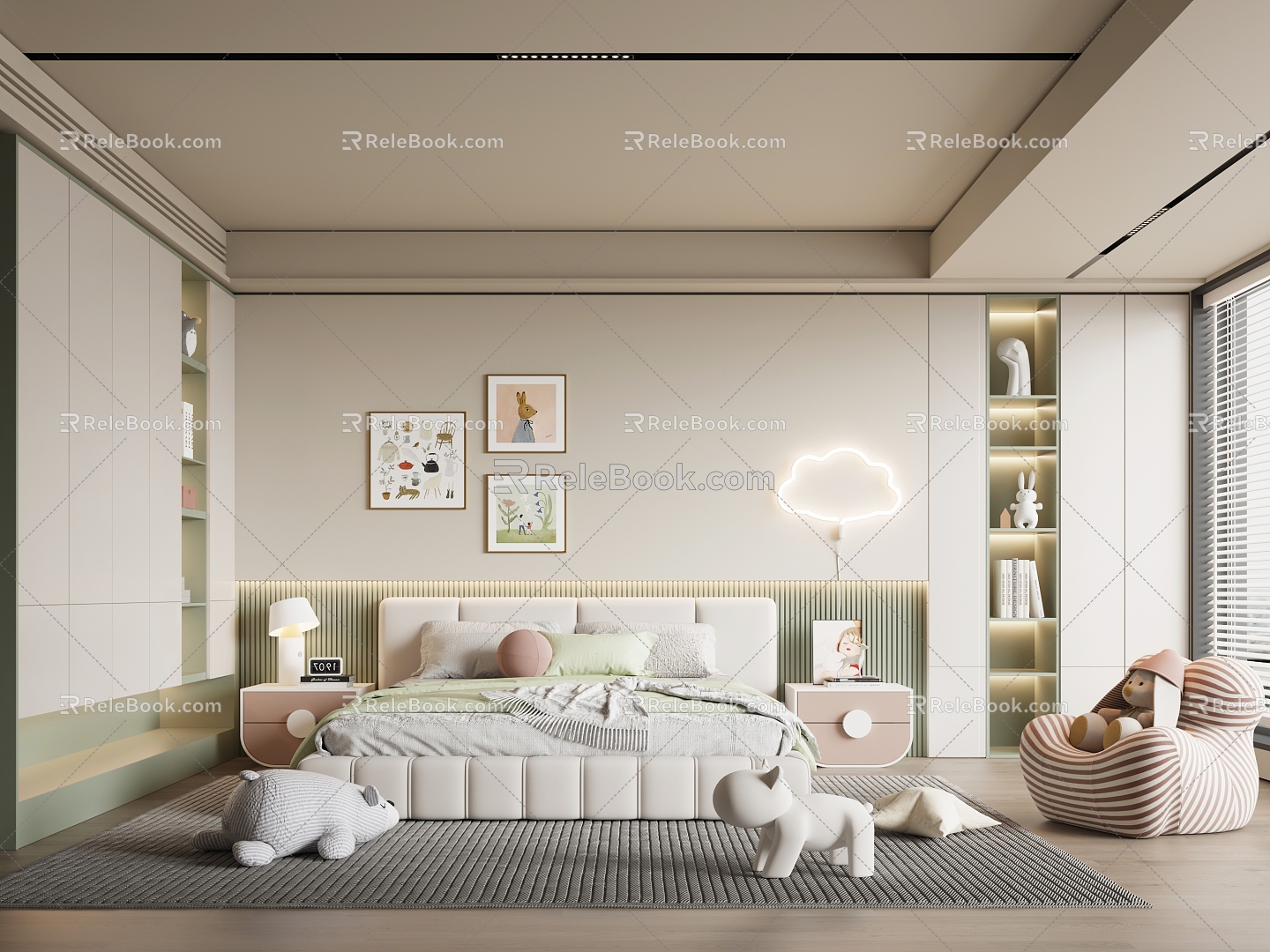 Modern Children's Room 3d model