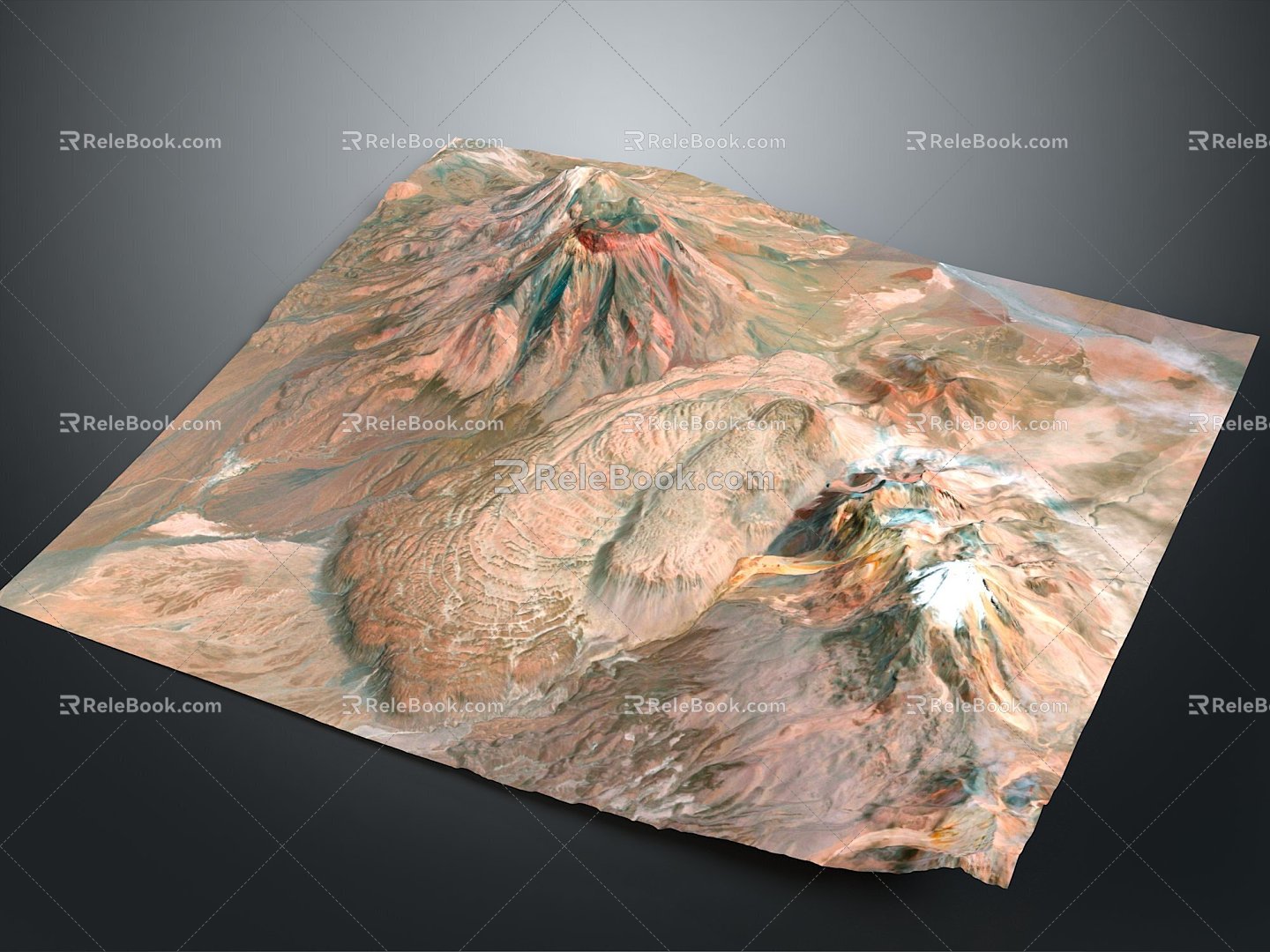 Geography, topography, mountain shape, ridge, ridge, valley, mountain range, canyon, geomorphology, mountain peak, mountain body 3d model