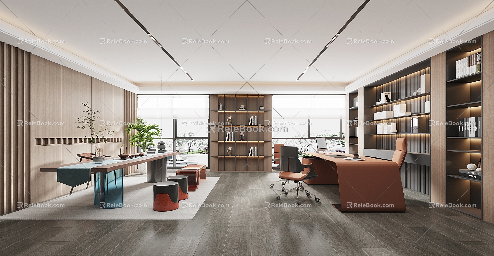 Modern Office Manager's Office 3d model