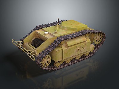 Modern Tank Tracked Vehicle Military Vehicle 3d model