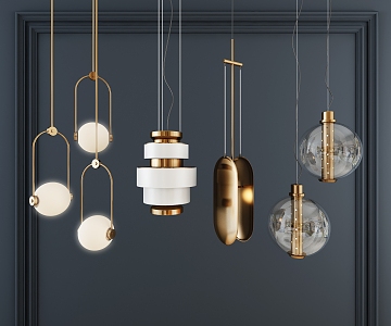 Modern chandelier 3d model