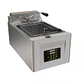Commercial Kitchen Stainless Steel Deep Fryer With Digital Control Panel And Frying Basket